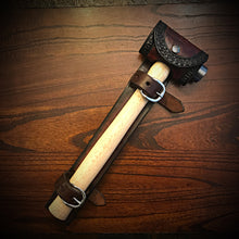 Load image into Gallery viewer, Ball Peen Hammer Carrier for Motorcycles - Brown &amp; Black Custom Art