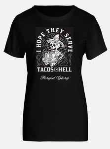 Tacos In Hell Biker Shirt Short Sleeve - Female