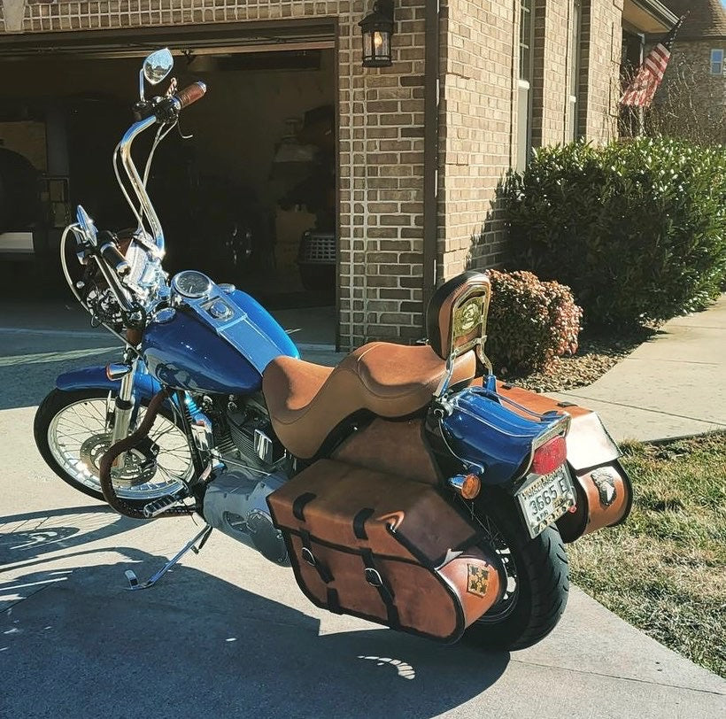 Throw Over Saddlebags Custom Art, Tan – Forged Glory Custom