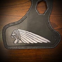 Load image into Gallery viewer, Heat Shield for Indian Scout motorcycle - Skull Warbonnet Black &amp; Grey