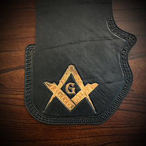 Heat shield for Harley Davidson - Masonic Symbol