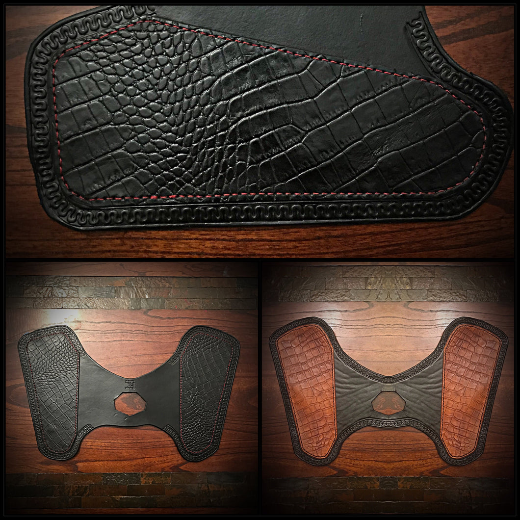 Heat Shield for Indian Scout Motorcycles - Alligator Print Custom Colors