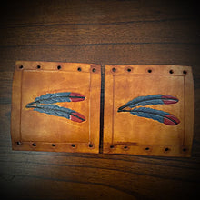 Load image into Gallery viewer, Grip Covers - Feathers, Indian tan