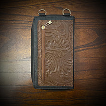 Load image into Gallery viewer, Cross Body Convertible Wallet Embossed Sheridan Style (ships now)
