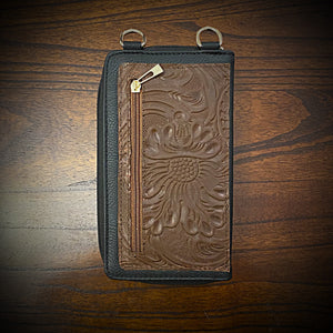 Cross Body Convertible Wallet Embossed Sheridan Style (ships now)
