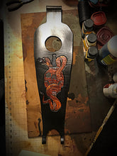 Load image into Gallery viewer, Tank Bib - Sportster - Skull, Dagger &amp; Rattle Snake, Black