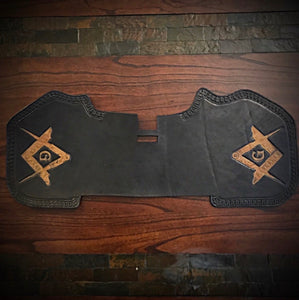 Heat shield for Harley Davidson - Masonic Symbol