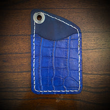 Load image into Gallery viewer, Two Pocket Wallet, Embossed Alligator, Fly Boy (ships now)