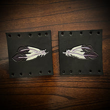 Load image into Gallery viewer, Grip Covers - Feathers, Black