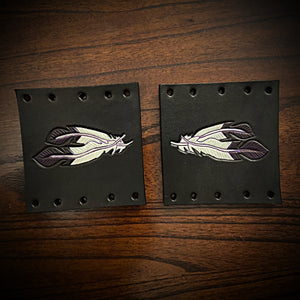 Grip Covers - Feathers, Black
