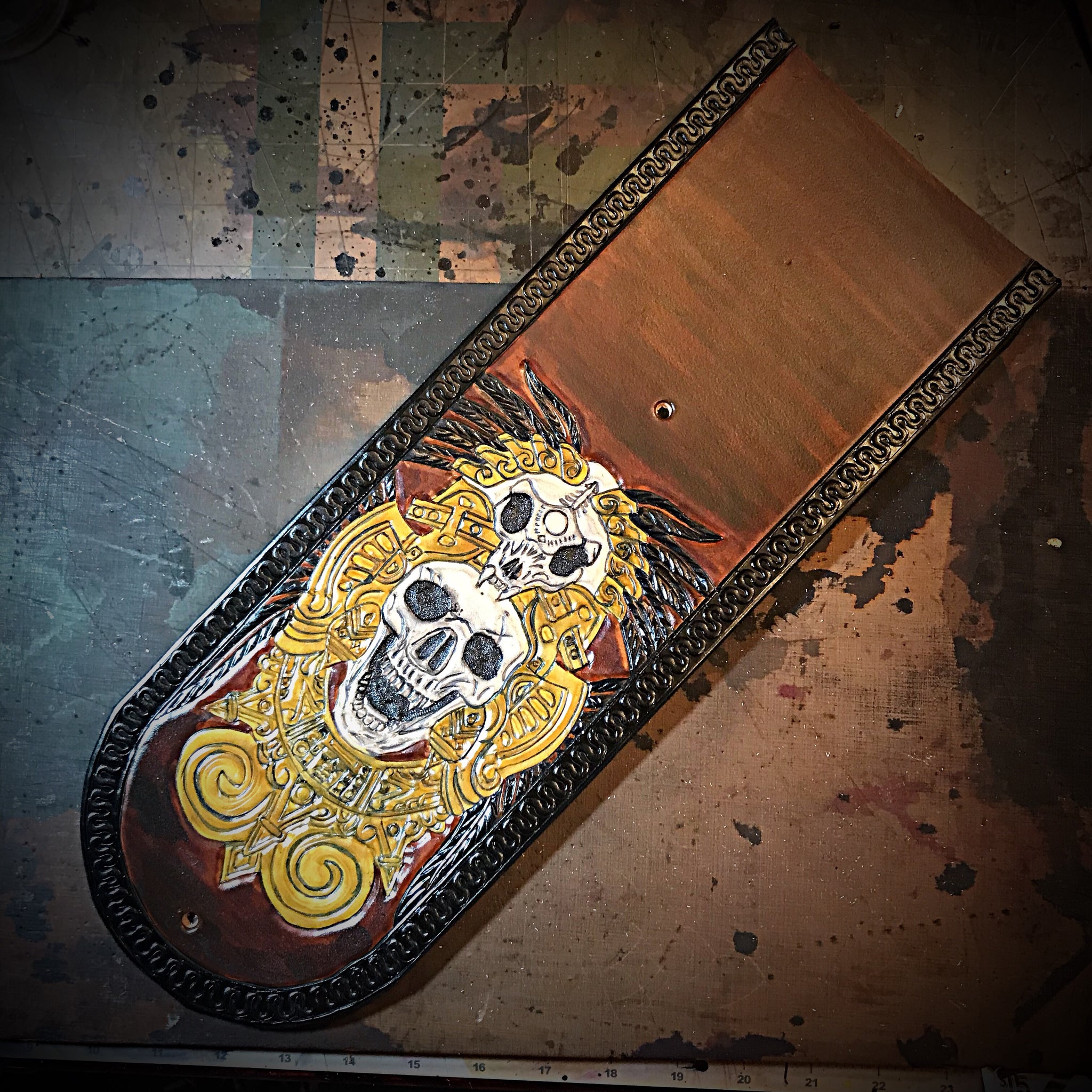 Fender Bib - Custom Art, Brown – Forged Glory Custom Leather Craft